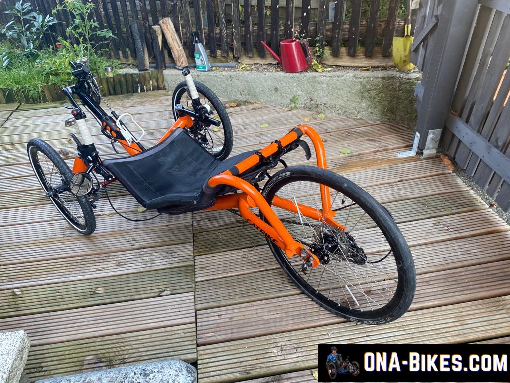Tricycle couché occasion CATRIKE SPEED Orange Tricycle couché occasion CATRIKE SPEED Orange